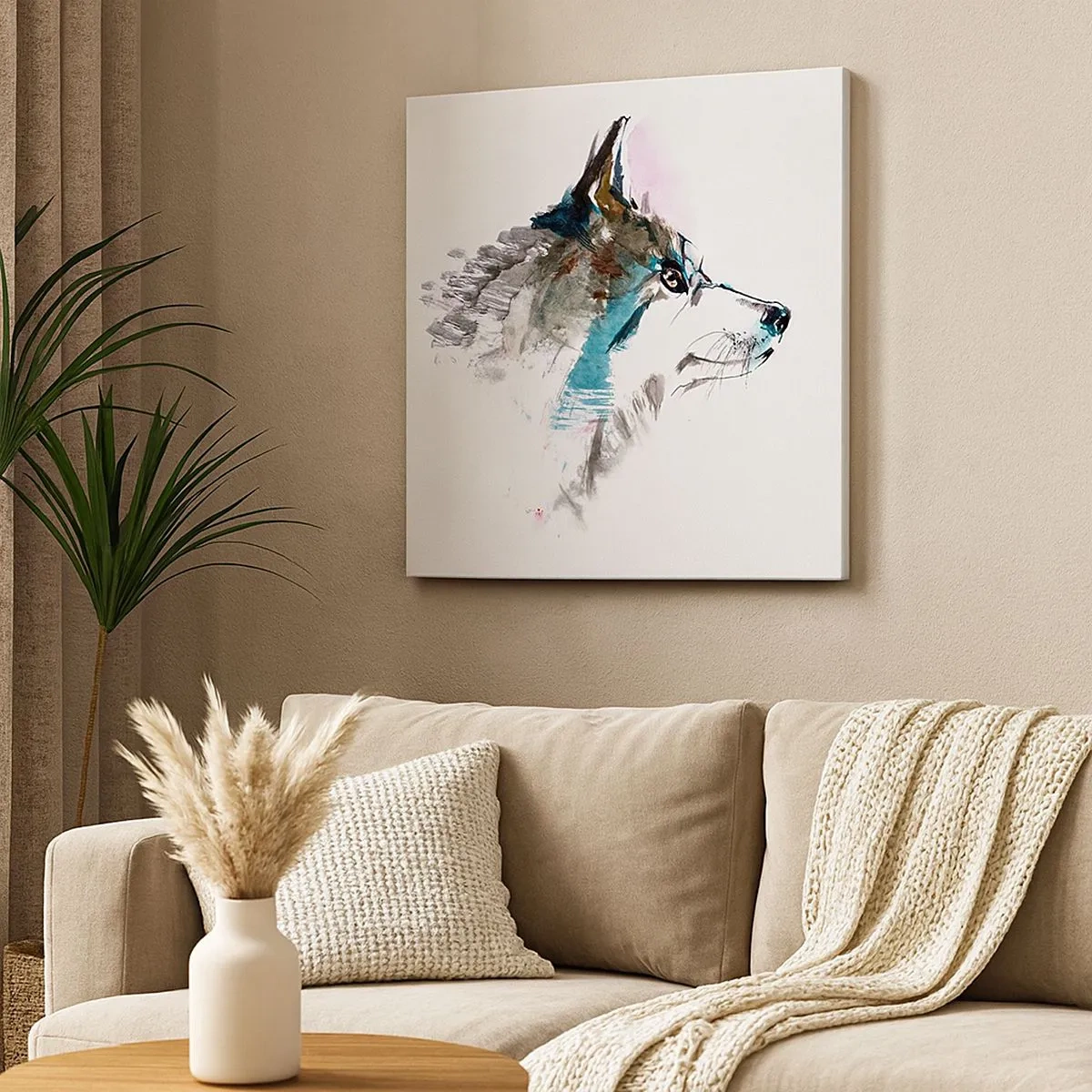 Schilderen op canvas - Als we het over de duivel hebben - 30x30 cm