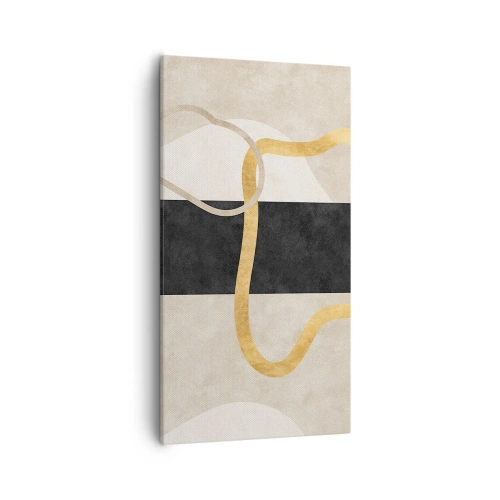 Schilderen op canvas - Verwarde vormen - 55x100 cm