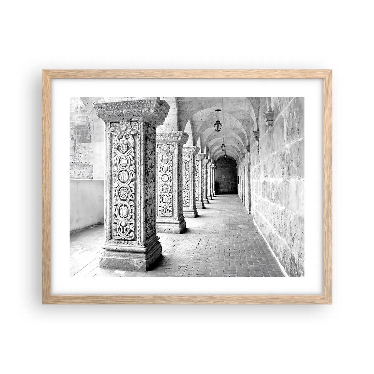 Een poster in een licht eiken lijst - En waar naar toe….? - 50x40 cm