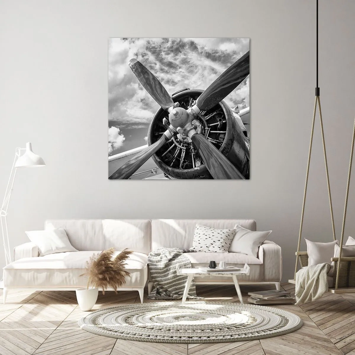 Schilderen op canvas - Veroveraar van de lucht - 70x70 cm