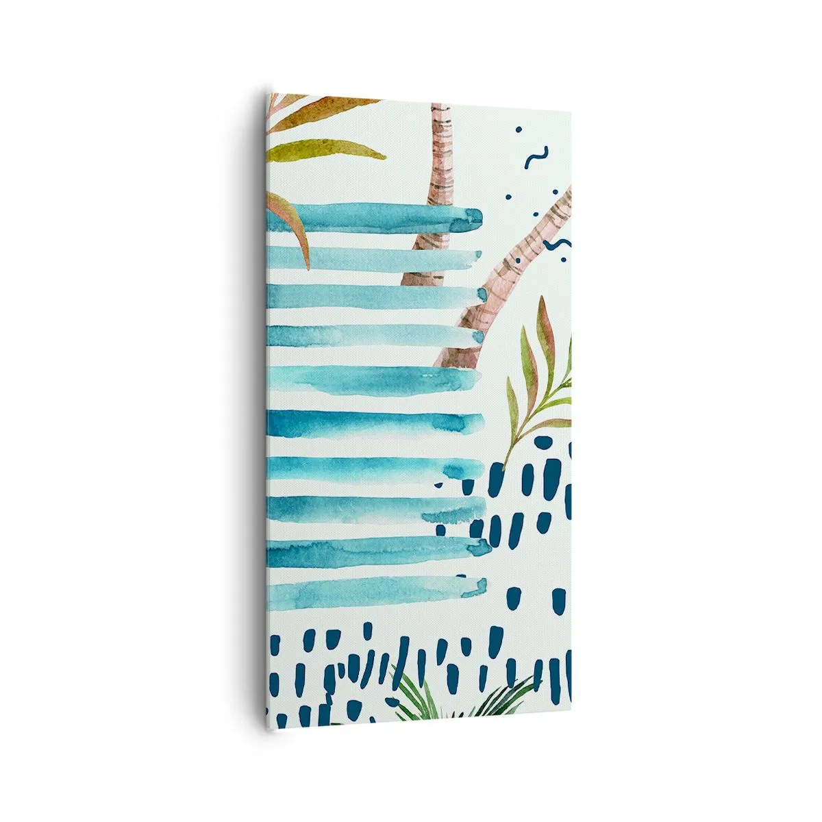 Schilderen op canvas - Vakantie onder palmbomen - 65x120 cm