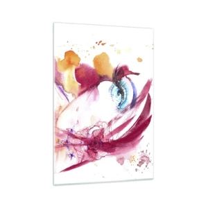 Schilderen op glas - De wereld gedijt in nabijheid - 70x100 cm