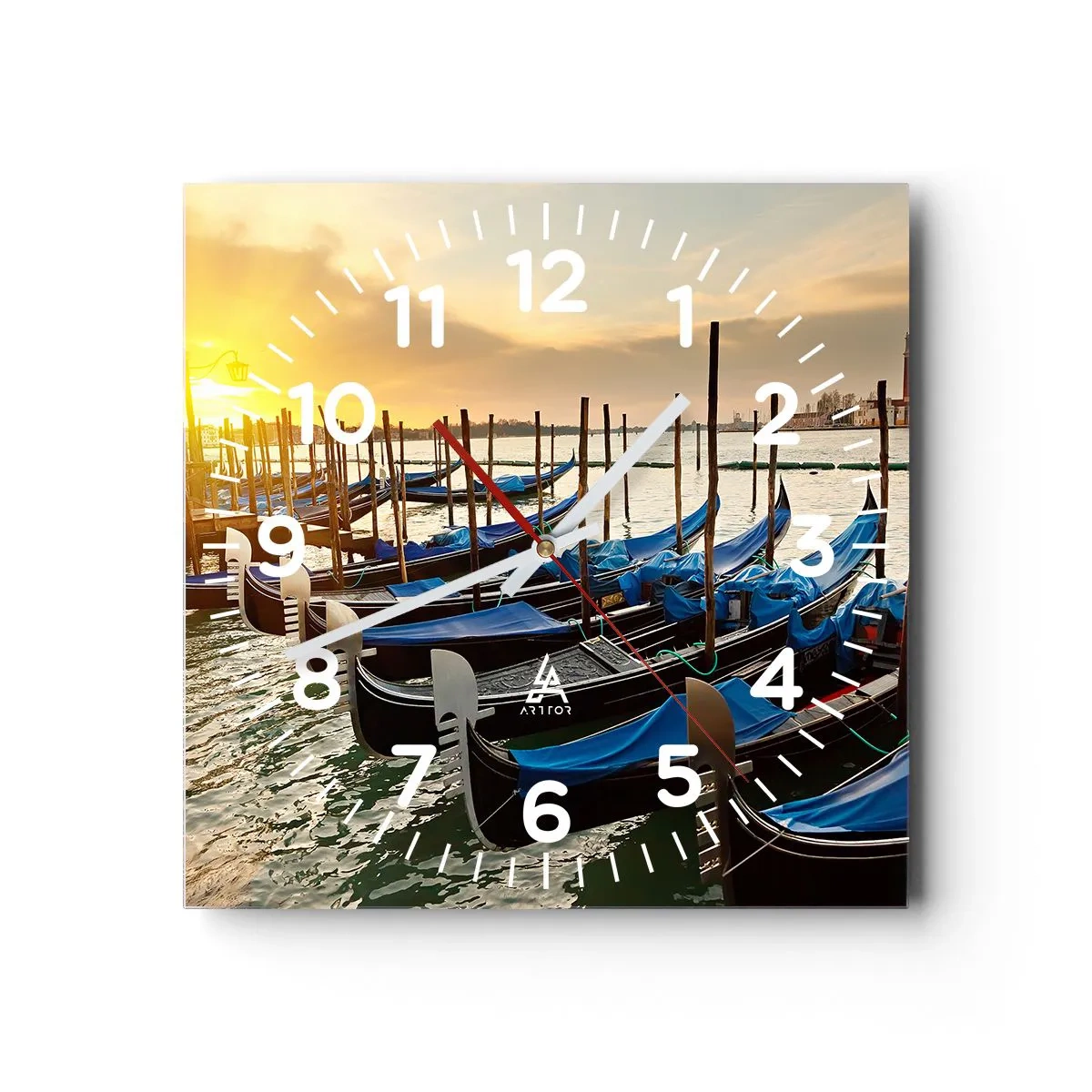 Wandklok - Klok - Voordat de rumoer komt - 40x40 cm