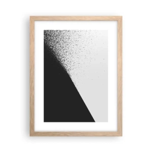 Een poster in een licht eiken lijst - Steeds sneller, meer en meer - 30x40 cm