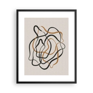 Poster in een zwarte lijst - Alles ging mis - 40x50 cm