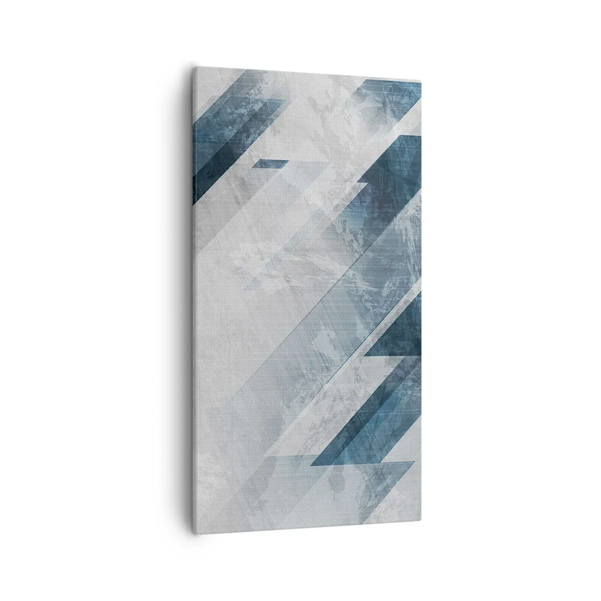 Schilderen op canvas - Ruimtelijke compositie - grijze beweging - 55x100 cm