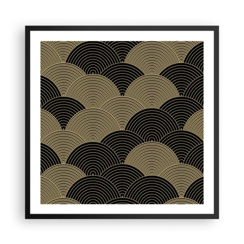 Poster in een zwarte lijst - Eenheid in veelheid - 60x60 cm