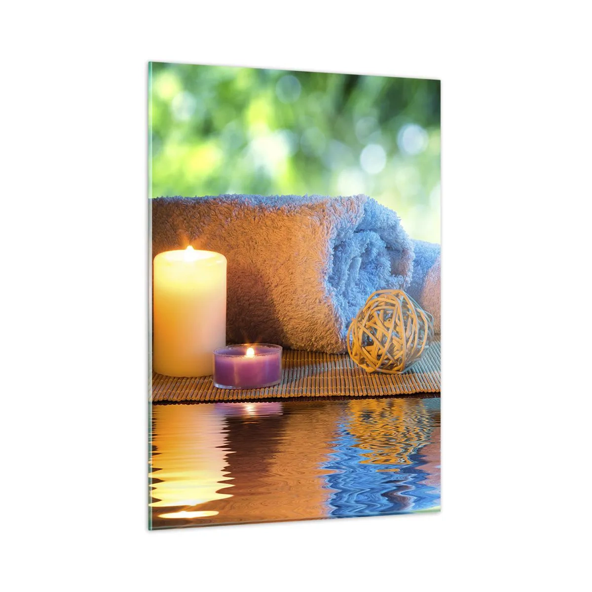Schilderen op glas - Tijd voor het lichaam - 50x70 cm