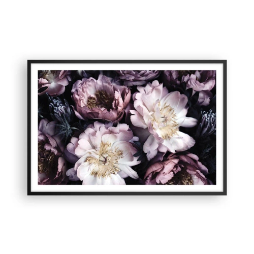 Poster in een zwarte lijst - Boeket ouderwets - 91x61 cm