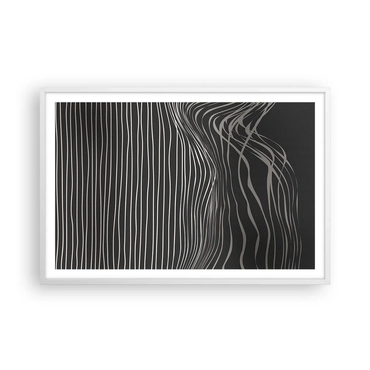 Poster in een witte lijst - Ritme en accent - 91x61 cm