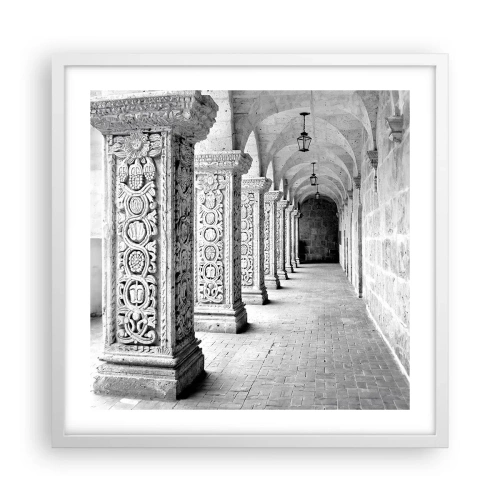 Poster in een witte lijst - En waar naar toe….? - 50x50 cm