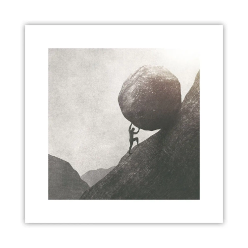 Poster - Ik geloof tegen alle hoop in - 30x30 cm