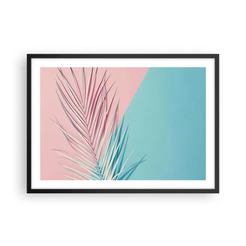 Poster in een zwarte lijst - Tropische impressie - 70x50 cm