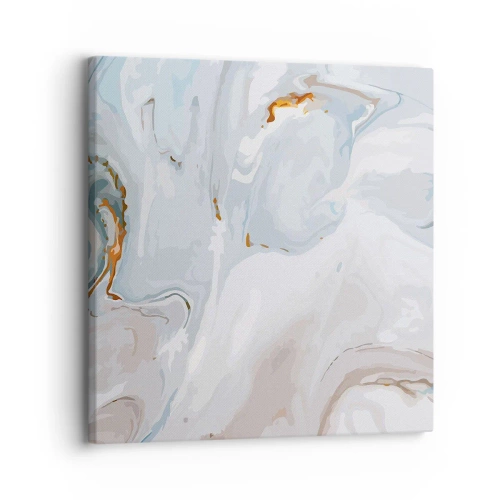 Schilderen op canvas - Het wit is verheven - 30x30 cm