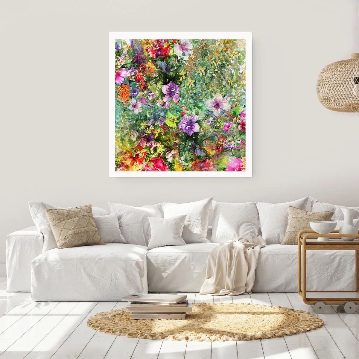 Poster - In bloemen voor verderf - 60x60 cm