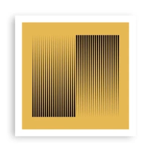 Poster - Vierkant van tegenpolen - 60x60 cm