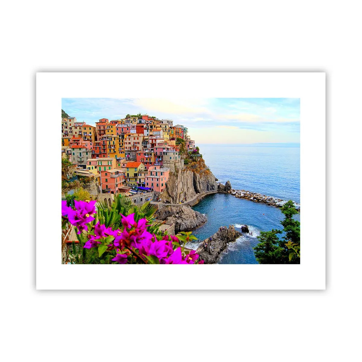 Poster - Lachende stad - 40x30 cm