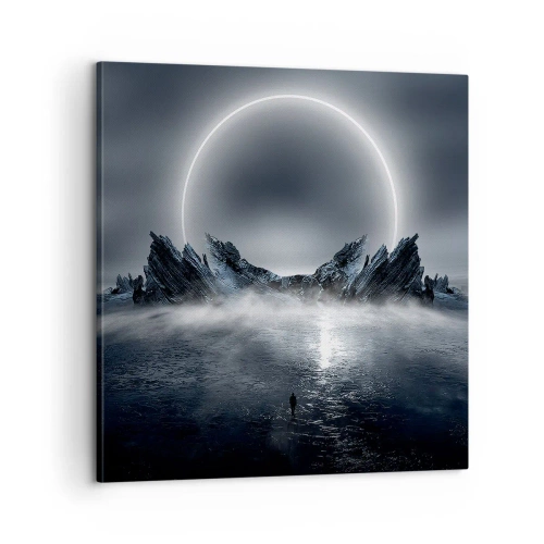 Schilderen op canvas - Einde van het verhaal - 60x60 cm