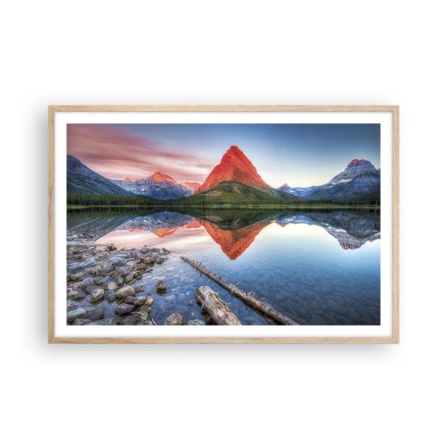 Een poster in een licht eiken lijst - Warmte en koude - 91x61 cm