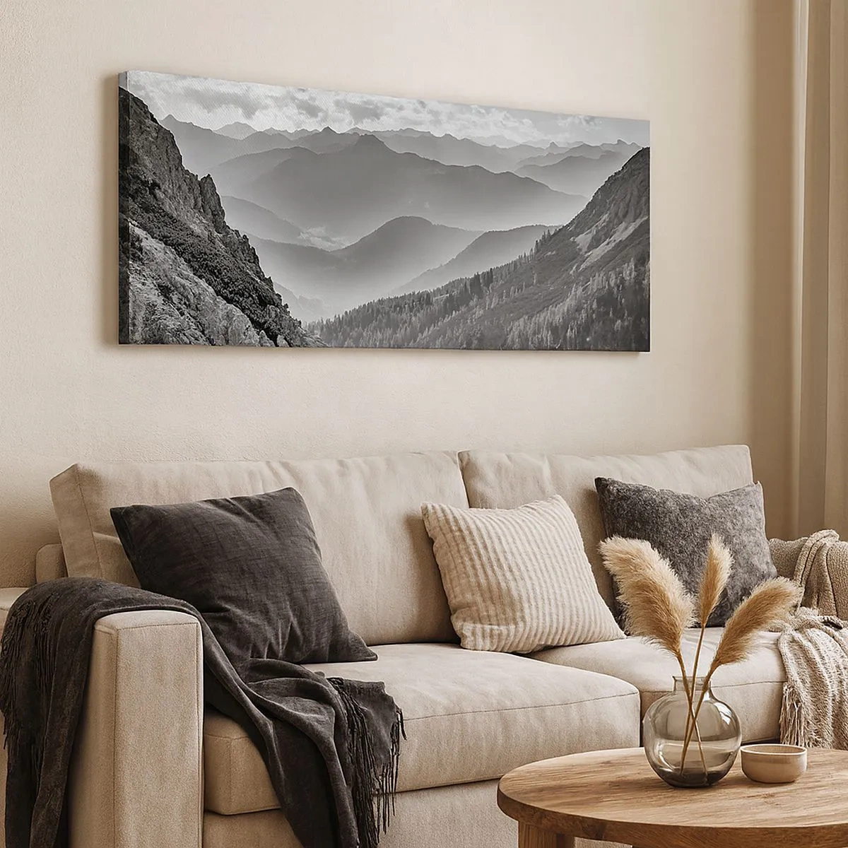 Schilderen op canvas - Tot aan de horizon - 100x40 cm