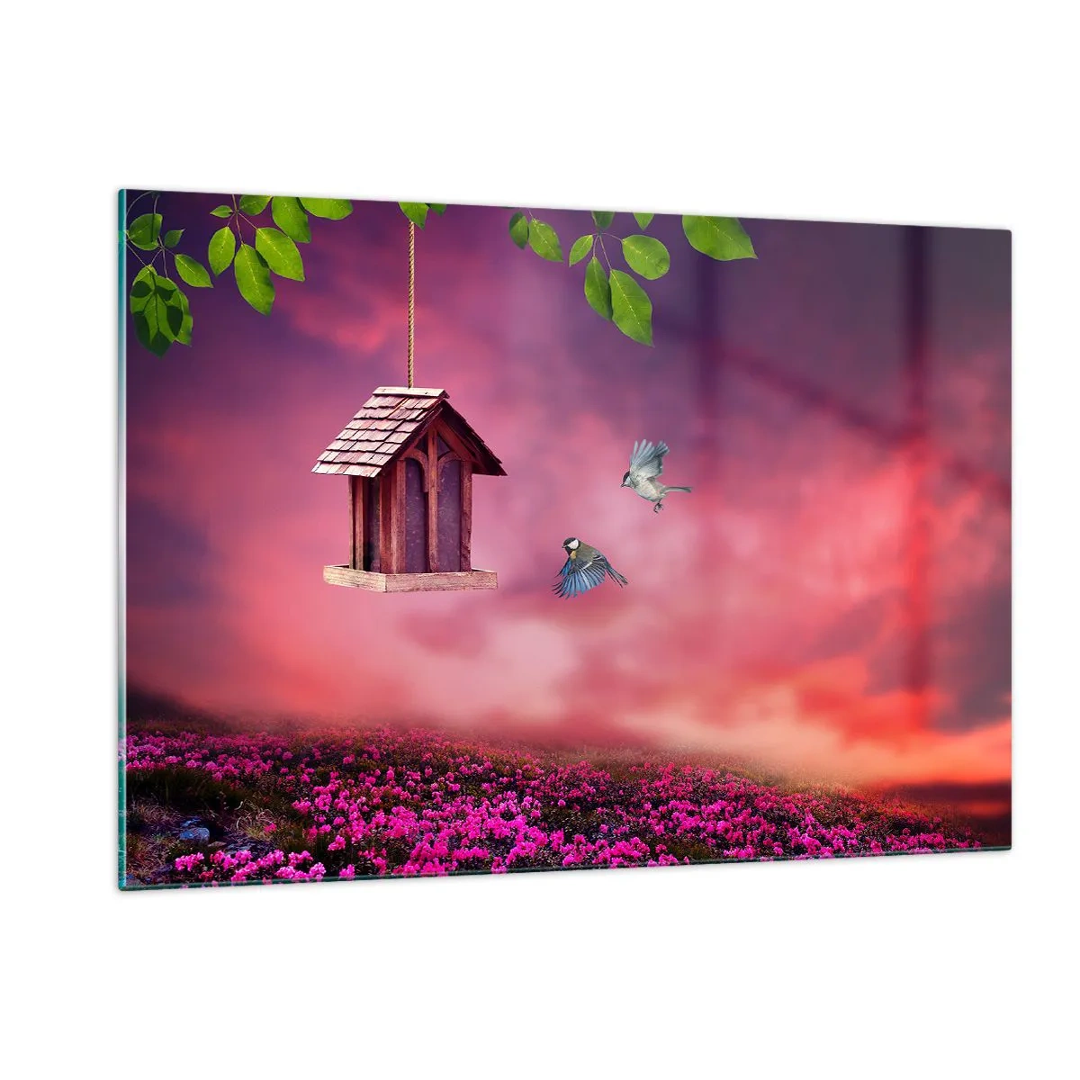 Schilderen op glas - Uitnodiging voor het avondeten - 120x80 cm