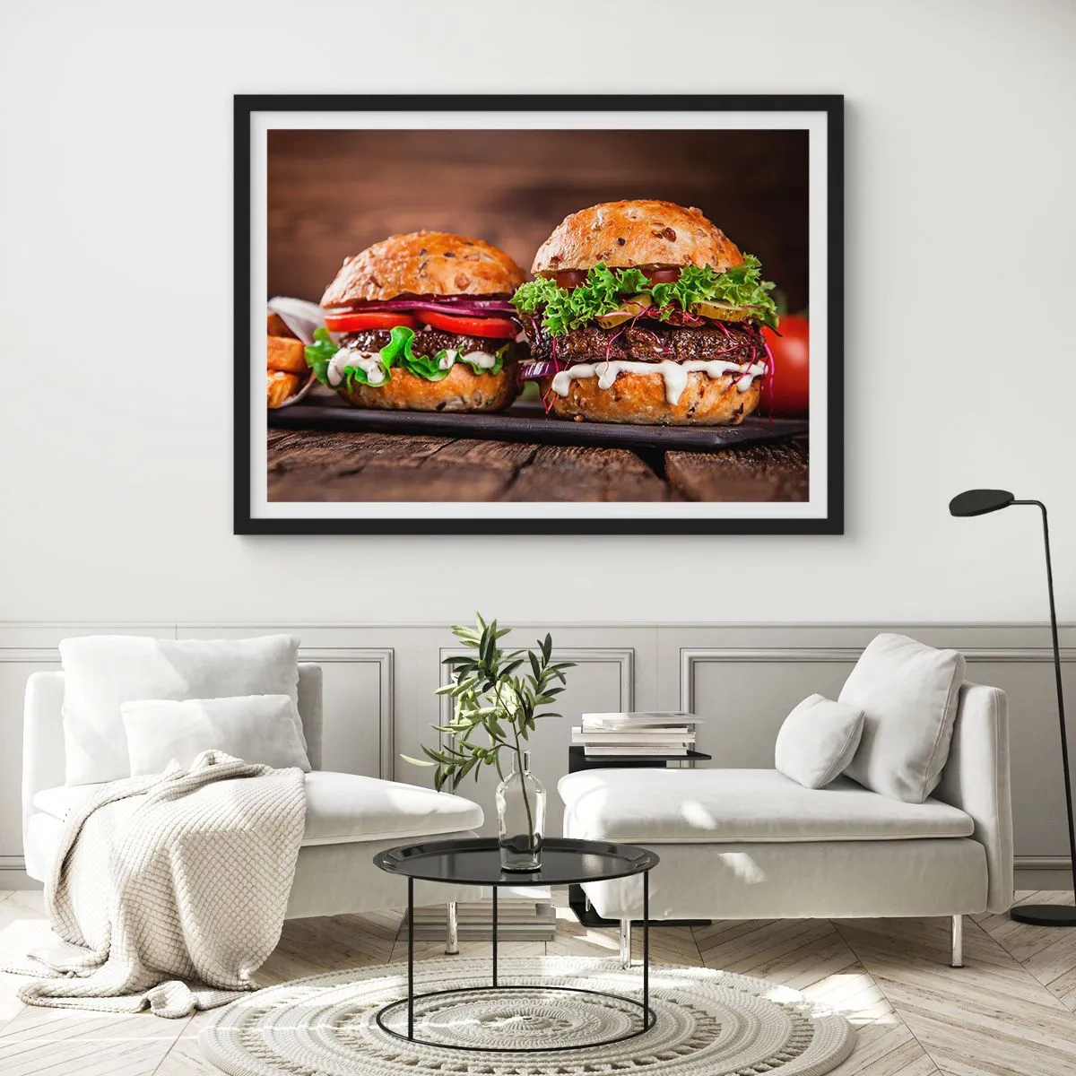 Poster in een zwarte lijst - Amerikaanse droom - 50x40 cm