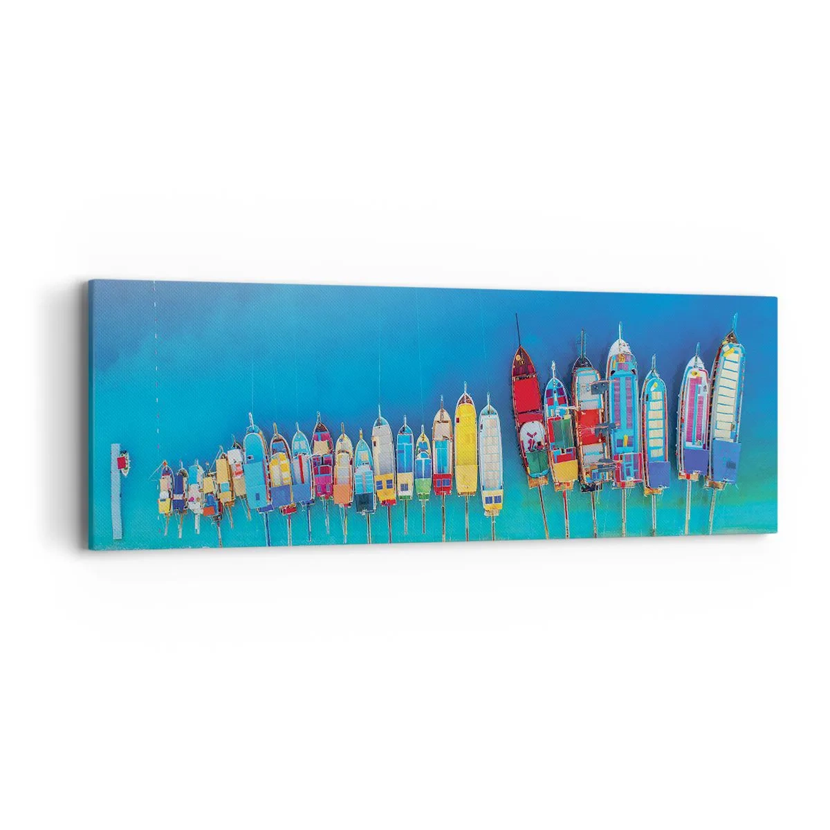 Schilderen op canvas - Vanuit vogelperspectief - 90x30 cm