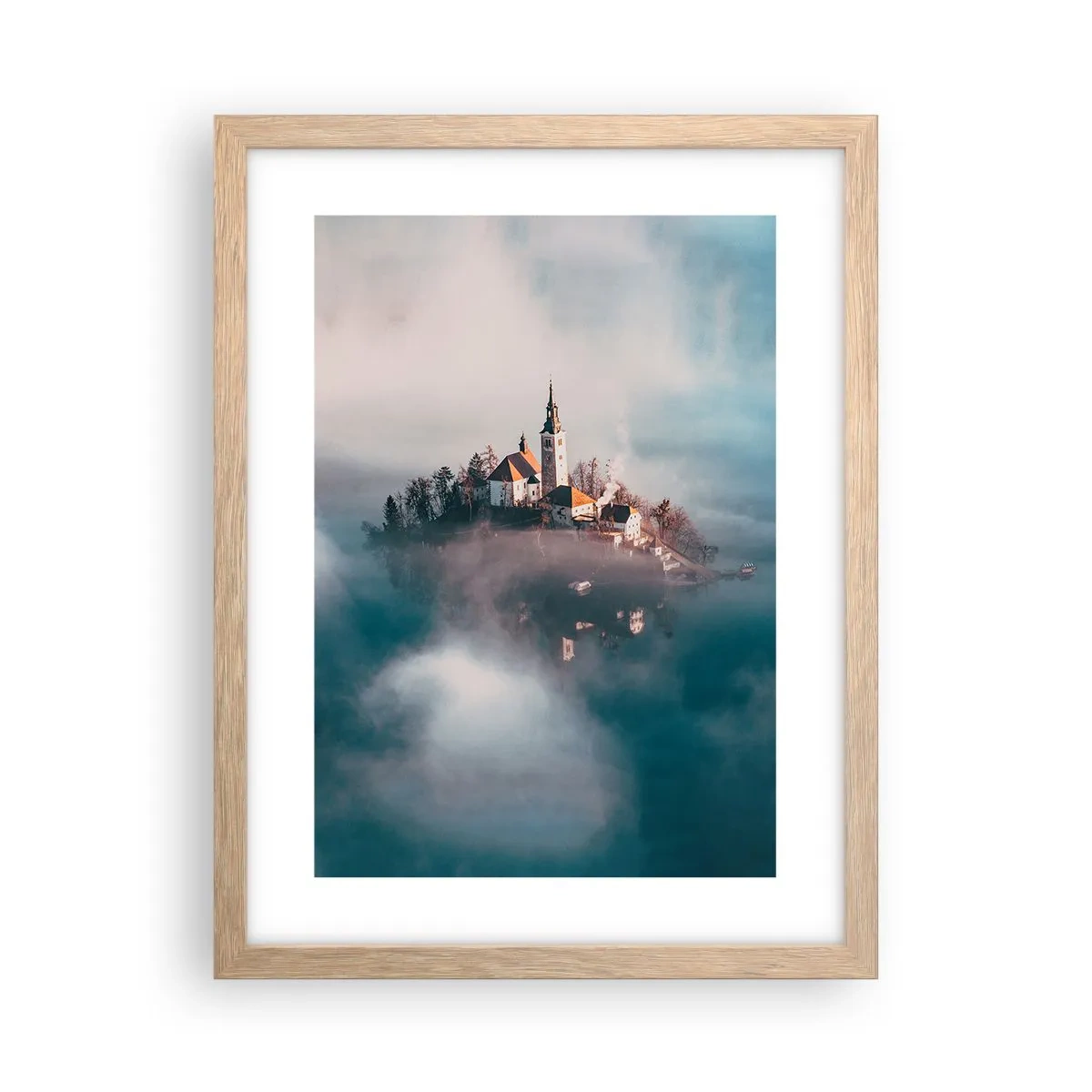 Een poster in een licht eiken lijst - droom eiland - 30x40 cm