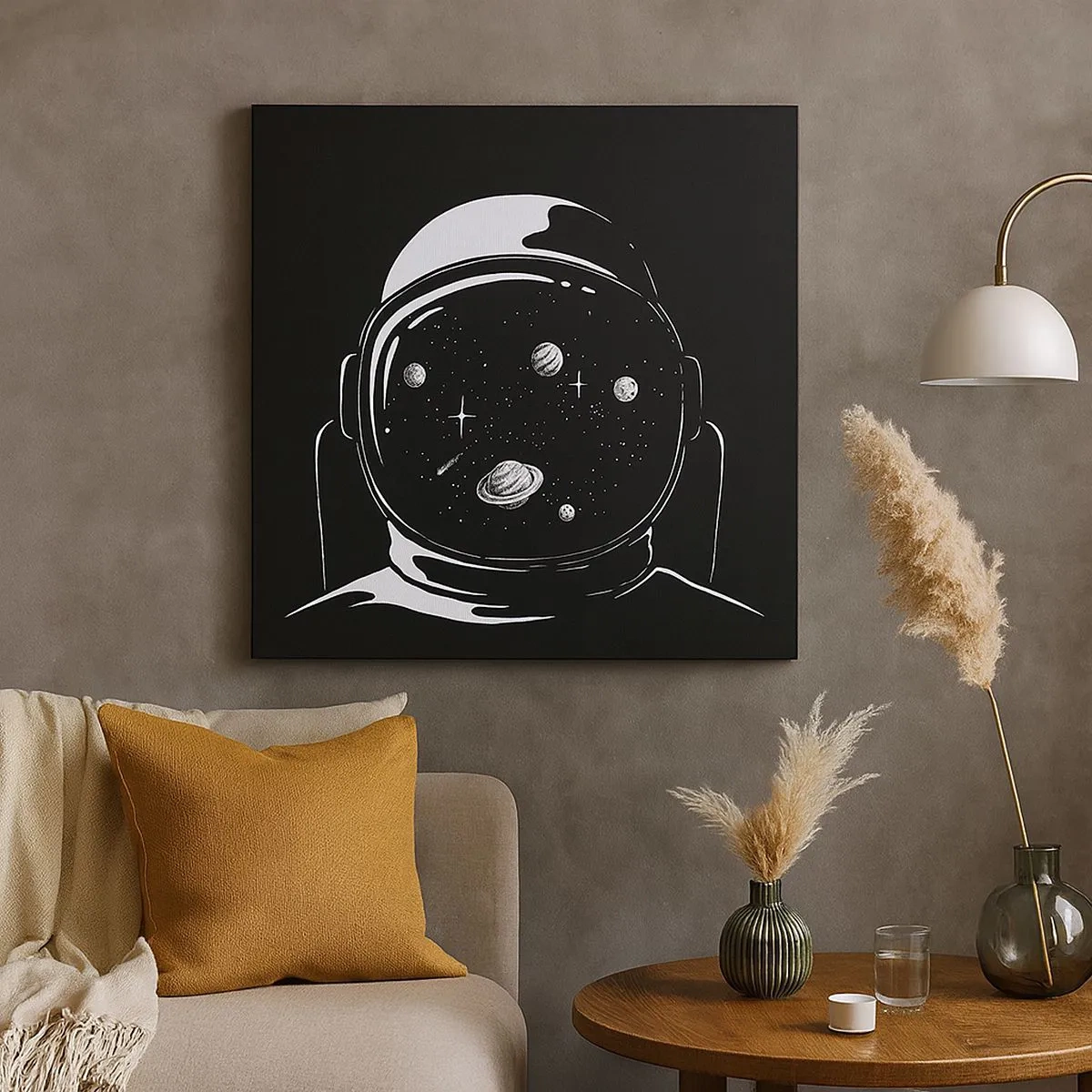 Schilderen op canvas - Mooi uitzicht - 30x30 cm