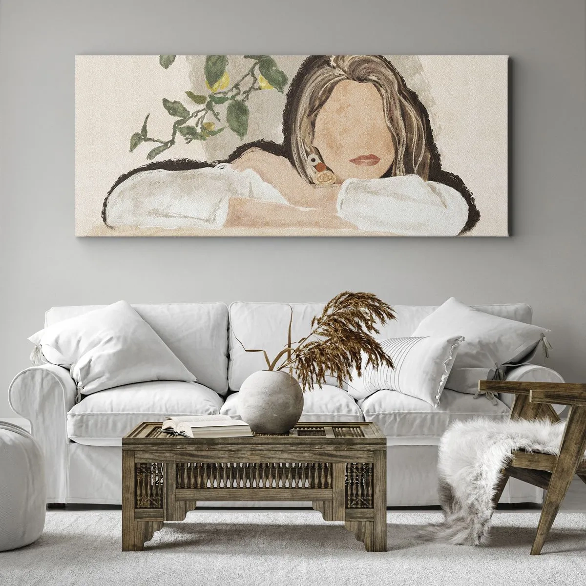 Schilderen op canvas - Zuidelijke schoonheid - 100x40 cm