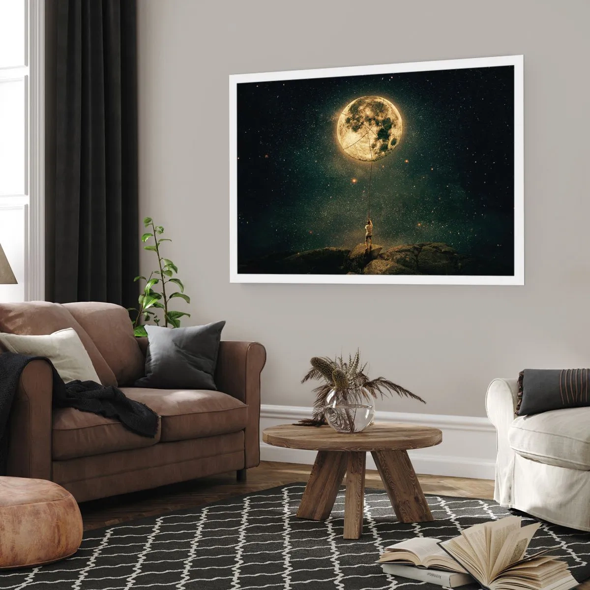 Poster - Iemand die de maan heeft gestolen - 91x61 cm