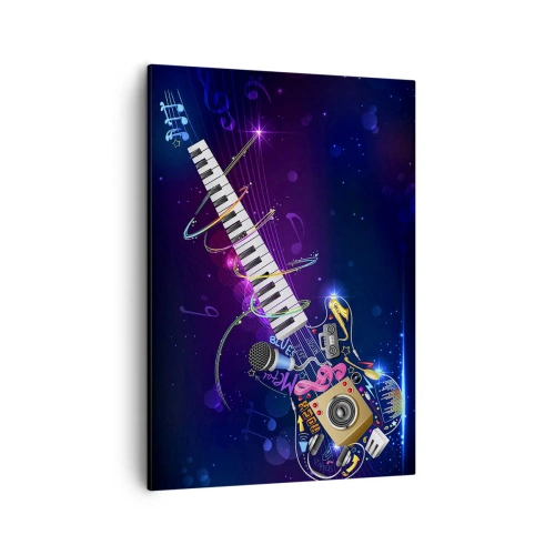 Schilderen op canvas - En alles is prima. - 50x70 cm