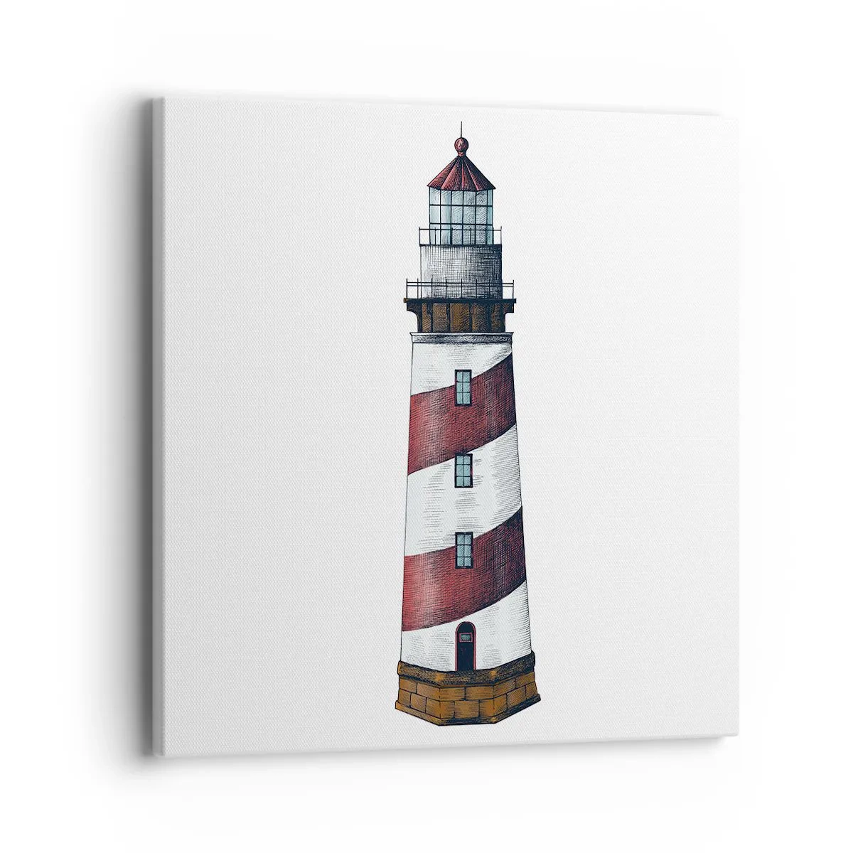 Schilderen op canvas - Altijd op zijn hoede - 40x40 cm