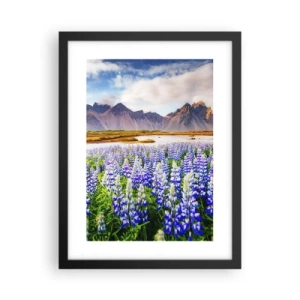 Poster in een zwarte lijst - Kracht en soberheid naast zachtheid - 30x40 cm