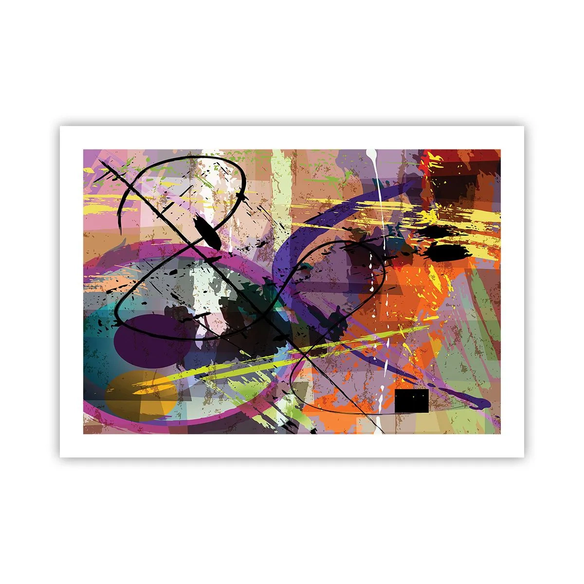 Poster - Je kunt rechtdoor of rondom - 70x50 cm