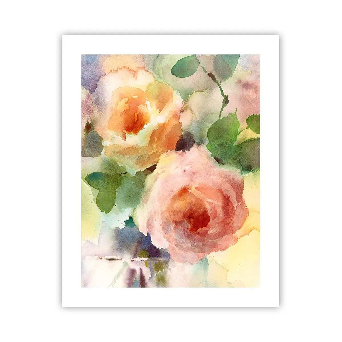 Poster - Delicaat als aquarel - 40x50 cm