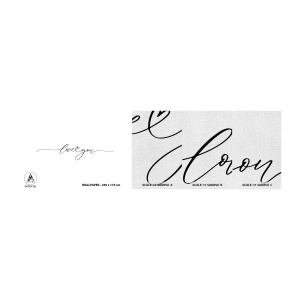 Fotobehang Monster Premium Canvas - Zwart op wit - Typografie, Bevestiging, Maxim - 100x30 cm
