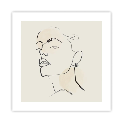 Poster - Een trotse blik - 40x40 cm