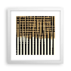 Poster in een witte lijst - Architecturale abstractie - 30x30 cm