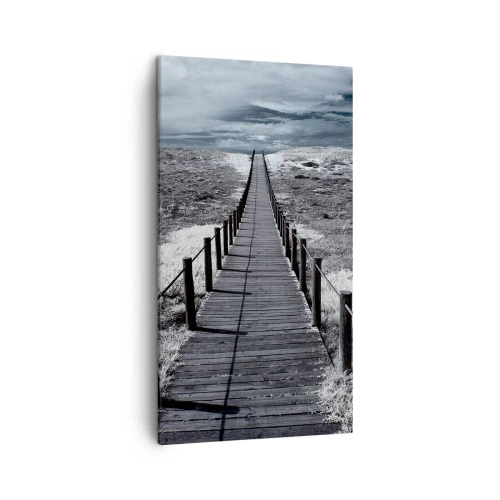 Schilderen op canvas - Recht naar de oever - 45x80 cm