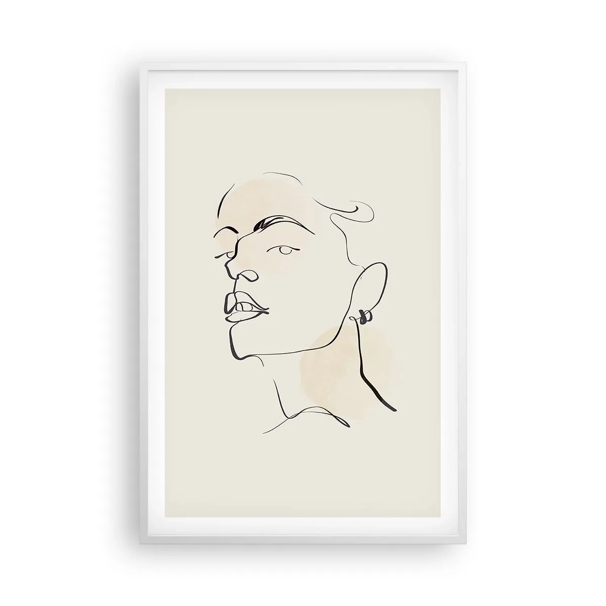 Poster in een witte lijst - Een trotse blik - 61x91 cm