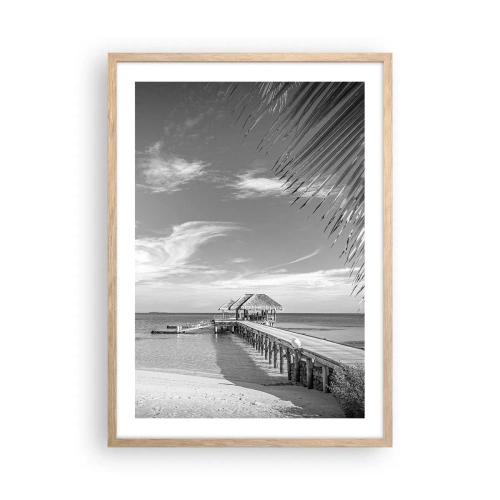 Een poster in een licht eiken lijst - Herinnering of droom? - 50x70 cm