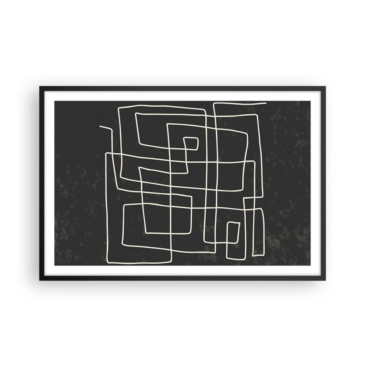 Poster in een zwarte lijst - Niet zo eenvoudig - 91x61 cm