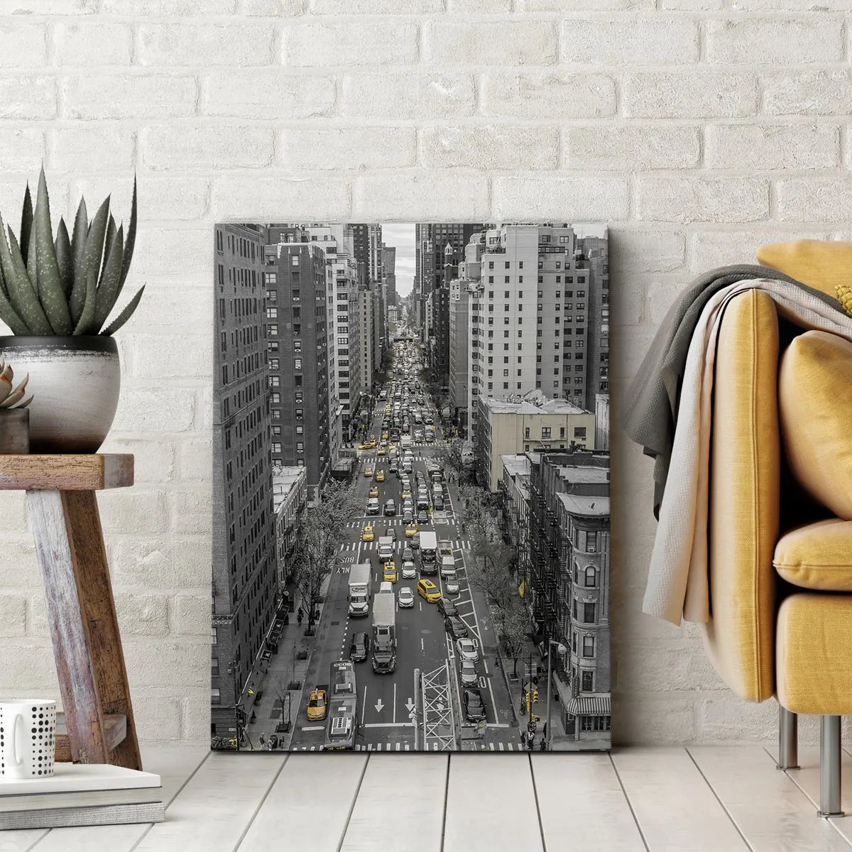 Schilderen op canvas - New Yorks leven - 80x120 cm