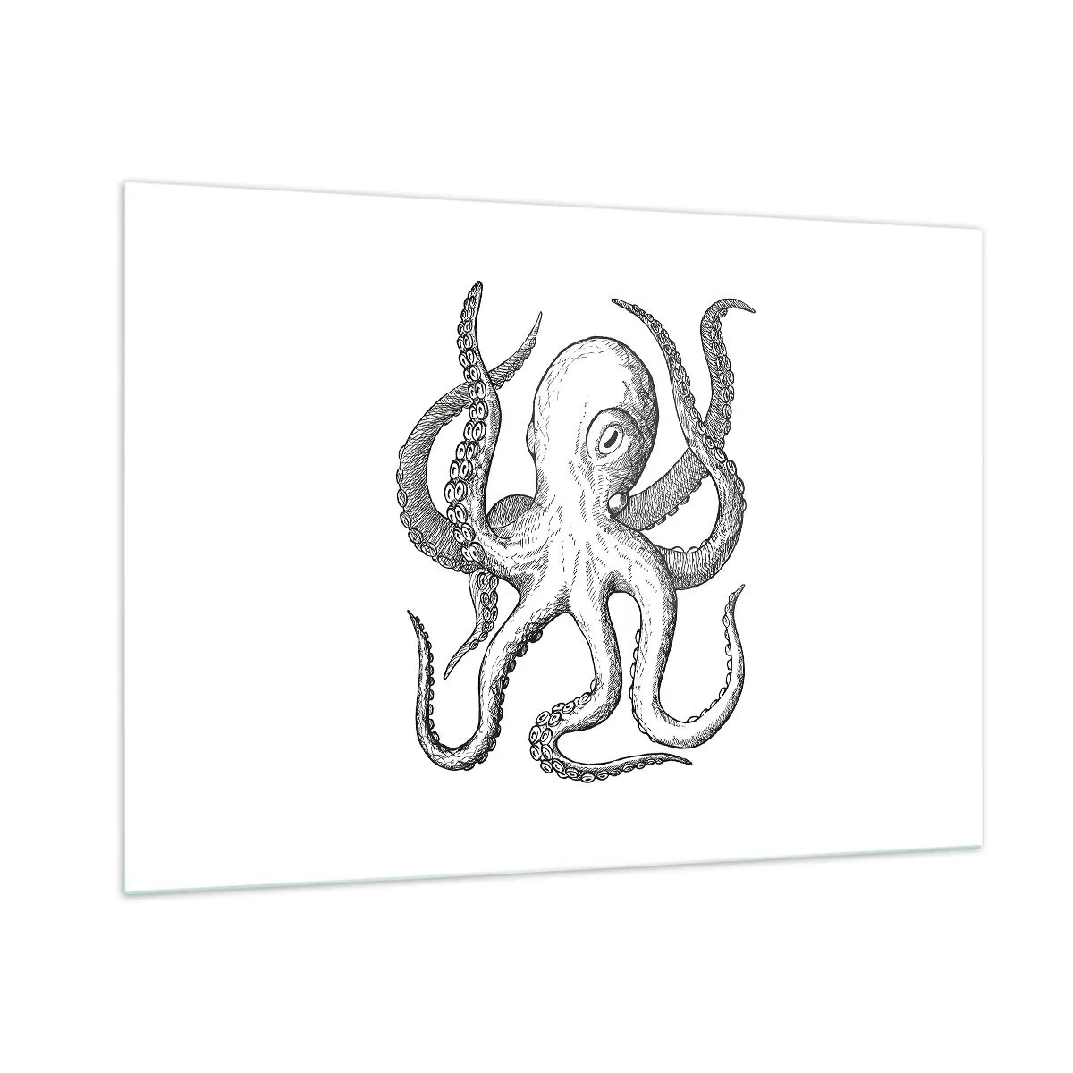 Schilderen op glas - Dansend met de golven - 100x70 cm