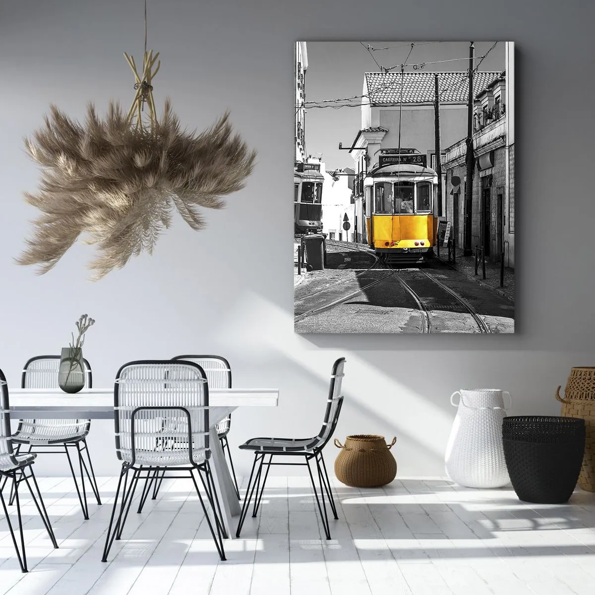 Schilderen op canvas - De geest van Lissabon - 65x120 cm