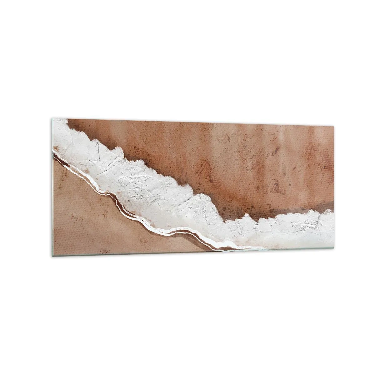 Schilderen op glas - In aardetinten - 120x50 cm