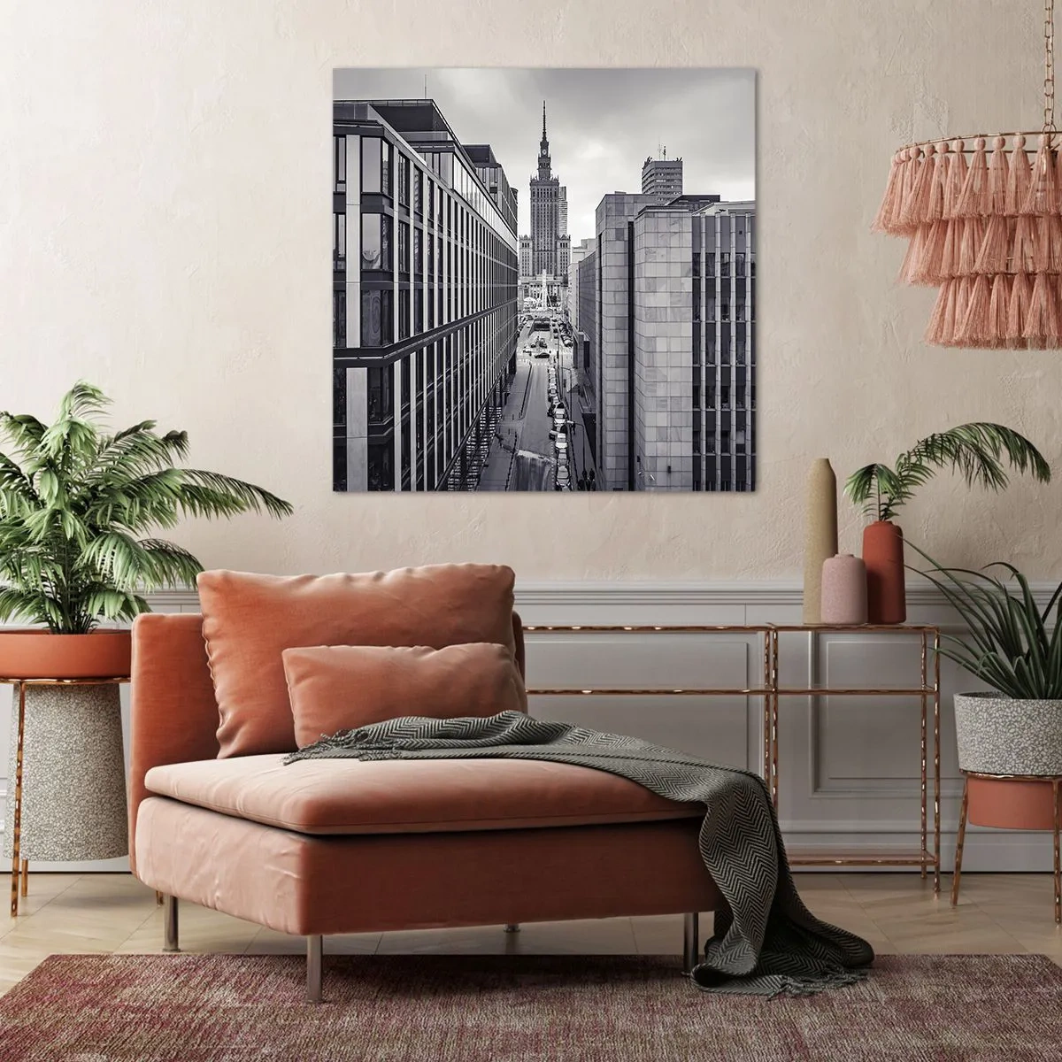 Schilderen op canvas - Warschau vallei - 50x50 cm