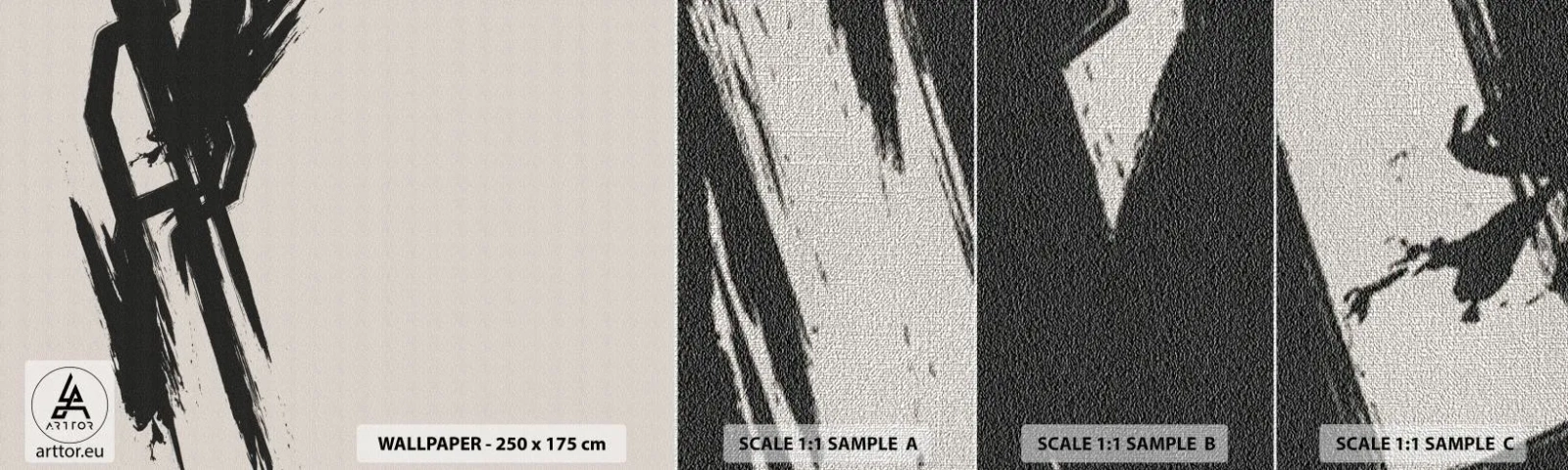 Fotobehang Monster Premium Canvas - Onstuitbare haast - Minimalisme, Leeg, Deel - 100x30 cm