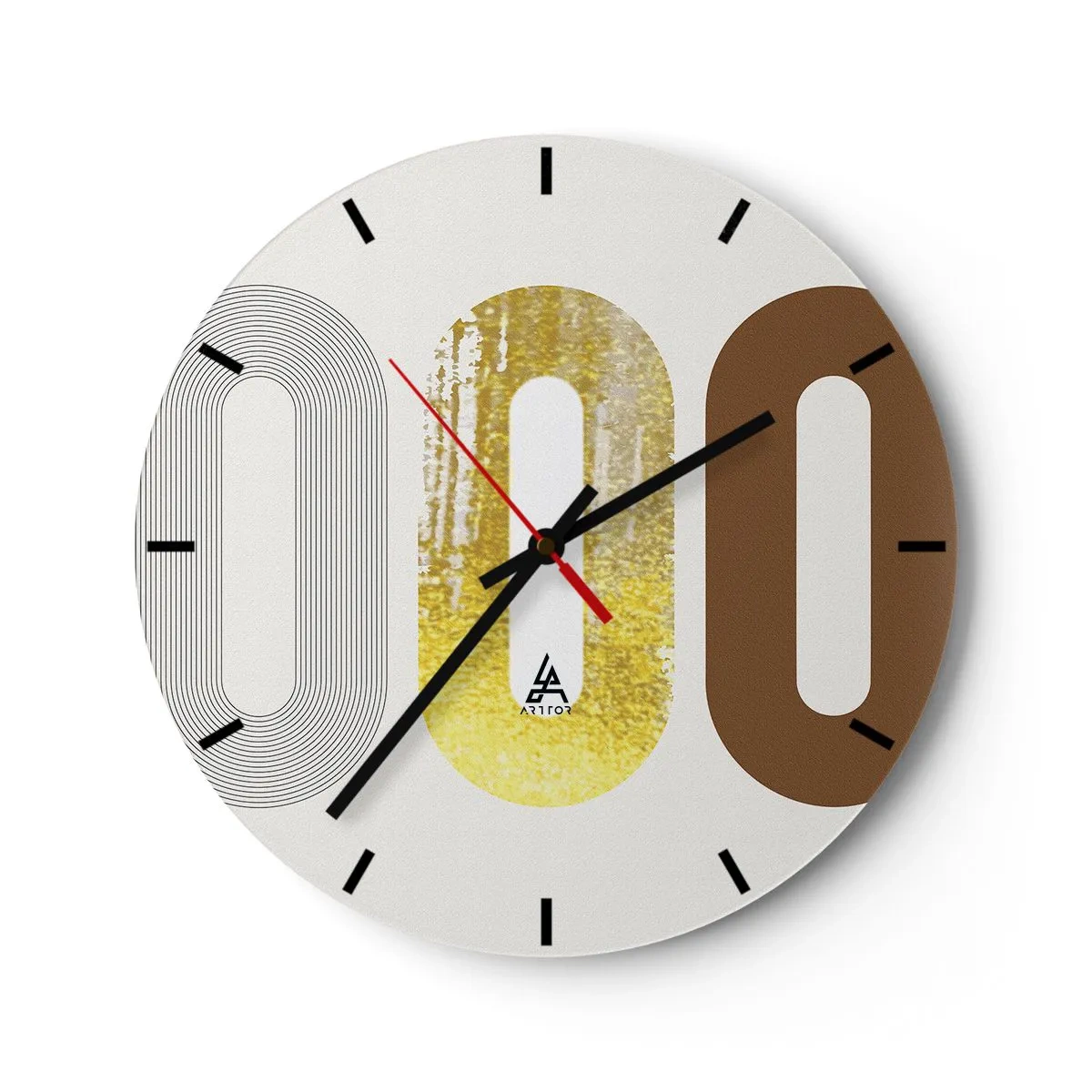 Wandklok - Klok - Oooo! - 40x40 cm